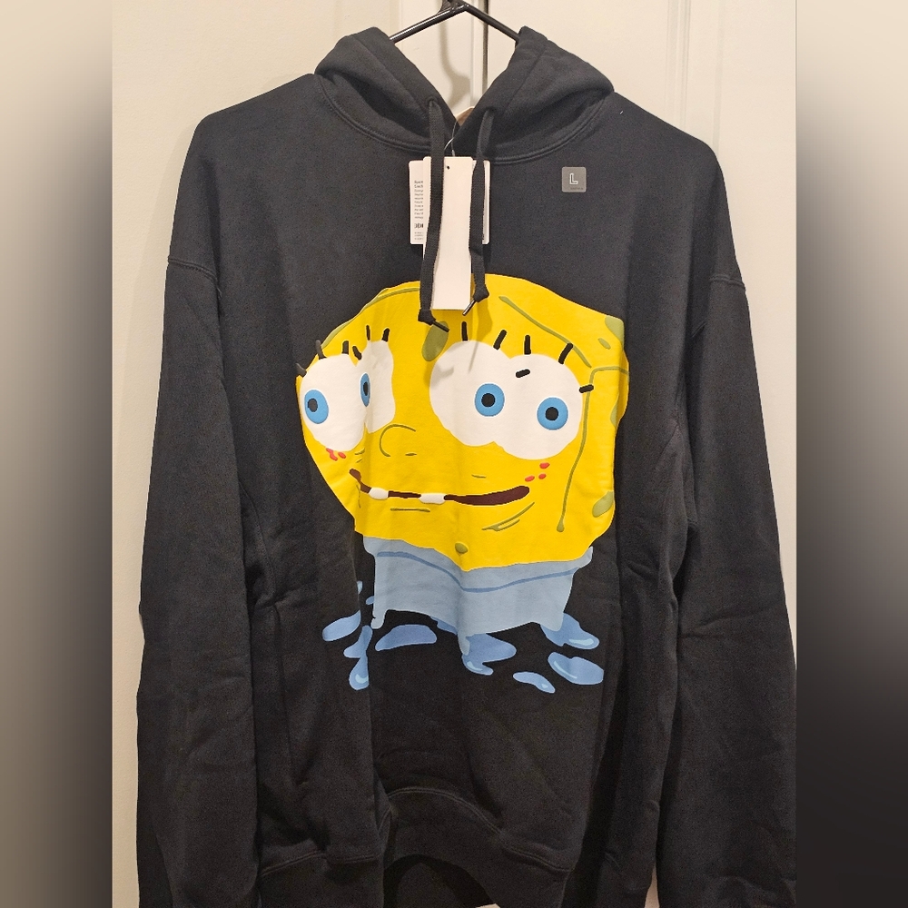 CACTUS PLANT FLEA MARKET X SPONGEBOB HOODIE NWT SIZE LARGE
